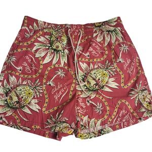 Vintage 90s Polo Ralph Lauren Swimwear Aloha Hawaii Cotton Swim Shorts Trunks XL